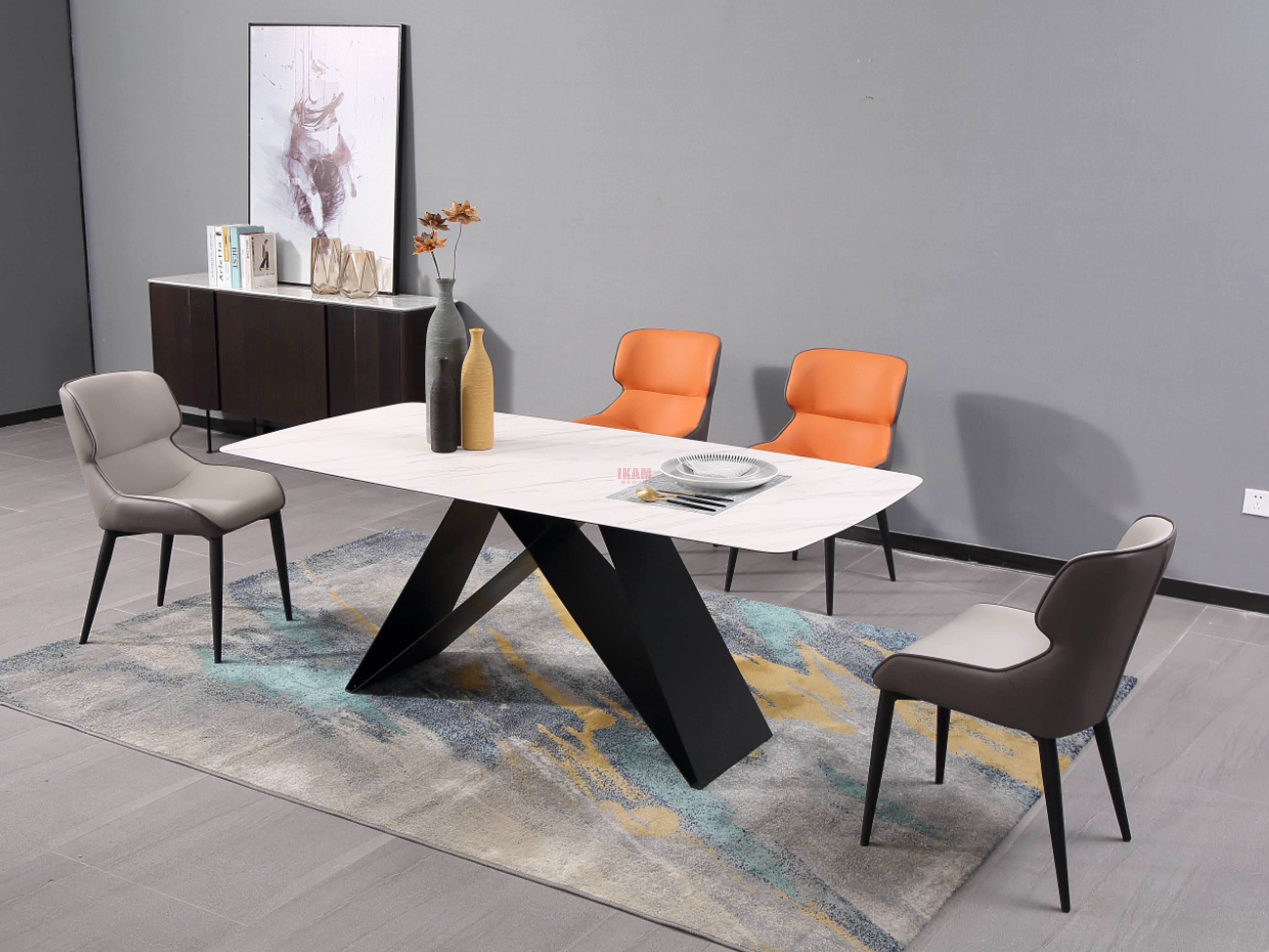 嘉彤意卡曼--ZD308餐桌椅