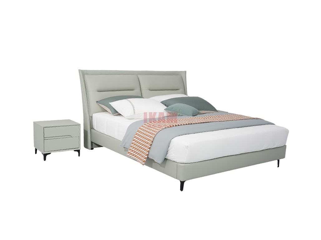 嘉彤意卡曼真皮床--K5180A